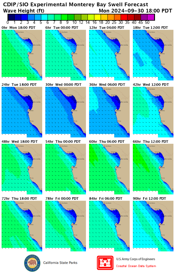 Coastal wave forecast